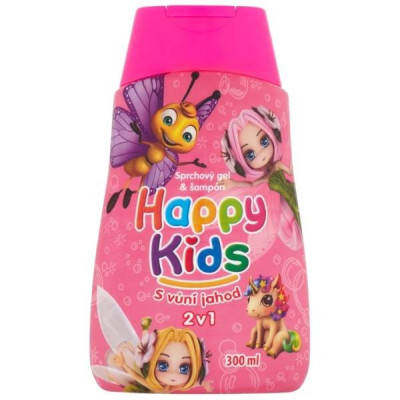 Happy Kids 300 ml Sprchový gel & Šampón Růžový