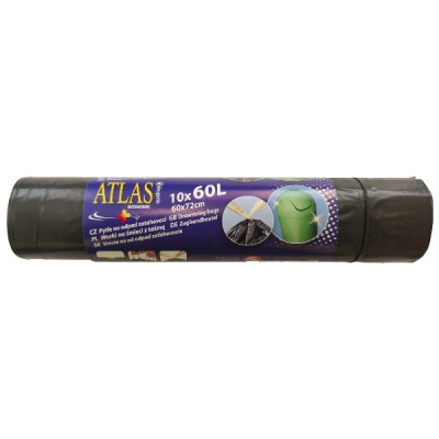 Pytle 60 litrů 10 kusů DAM0114 zatahovací černé | Drogerie LUKA