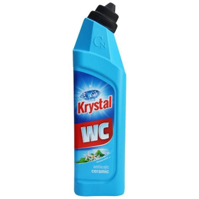 KRYSTAL WC kyselý na keramiku, modrý 750ml | Drogerie LUKA