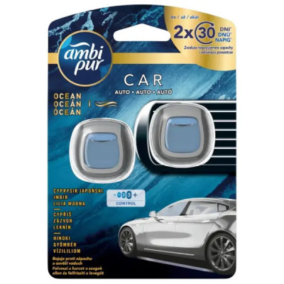 Ambi Pur Car Jaguar 2 x 2 ml Ocean vůně do auta | Drogerie LUKA