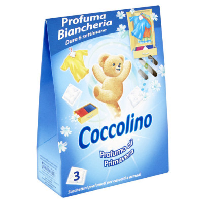Coccolino vonné sáčky 3 ks Fiori di Tiaré e Frutti Rosi | Drogerie LUKA