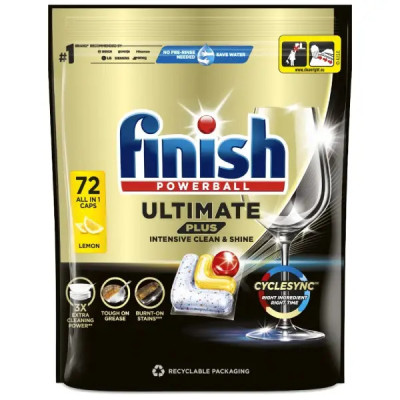 Finish tablety do myčky Ultimate Plus All in 1 Lemon 72 ks