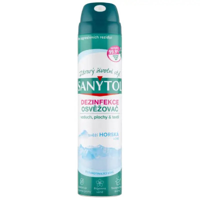 Sanytol dezinfekční osvěžovač vzduchu na povrchy a textil 300 ml Horská vůně
